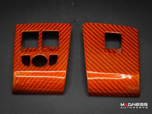 Jaguar F-TYPE Interior Trim - Carbon Fiber - Window Switch Control Cover Kit - Orange Candy